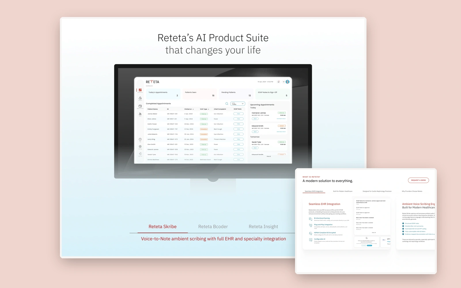 Reteta website preview
